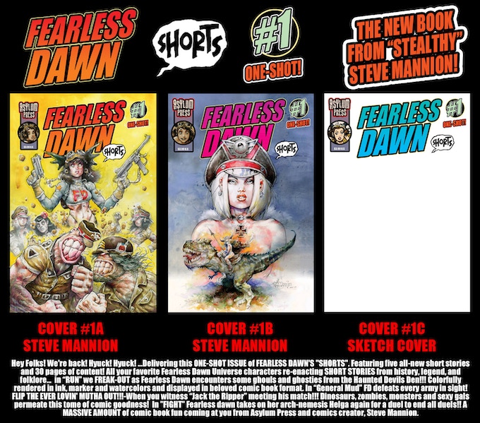 Kickstarter Banner for Fearless Dawn Shorts